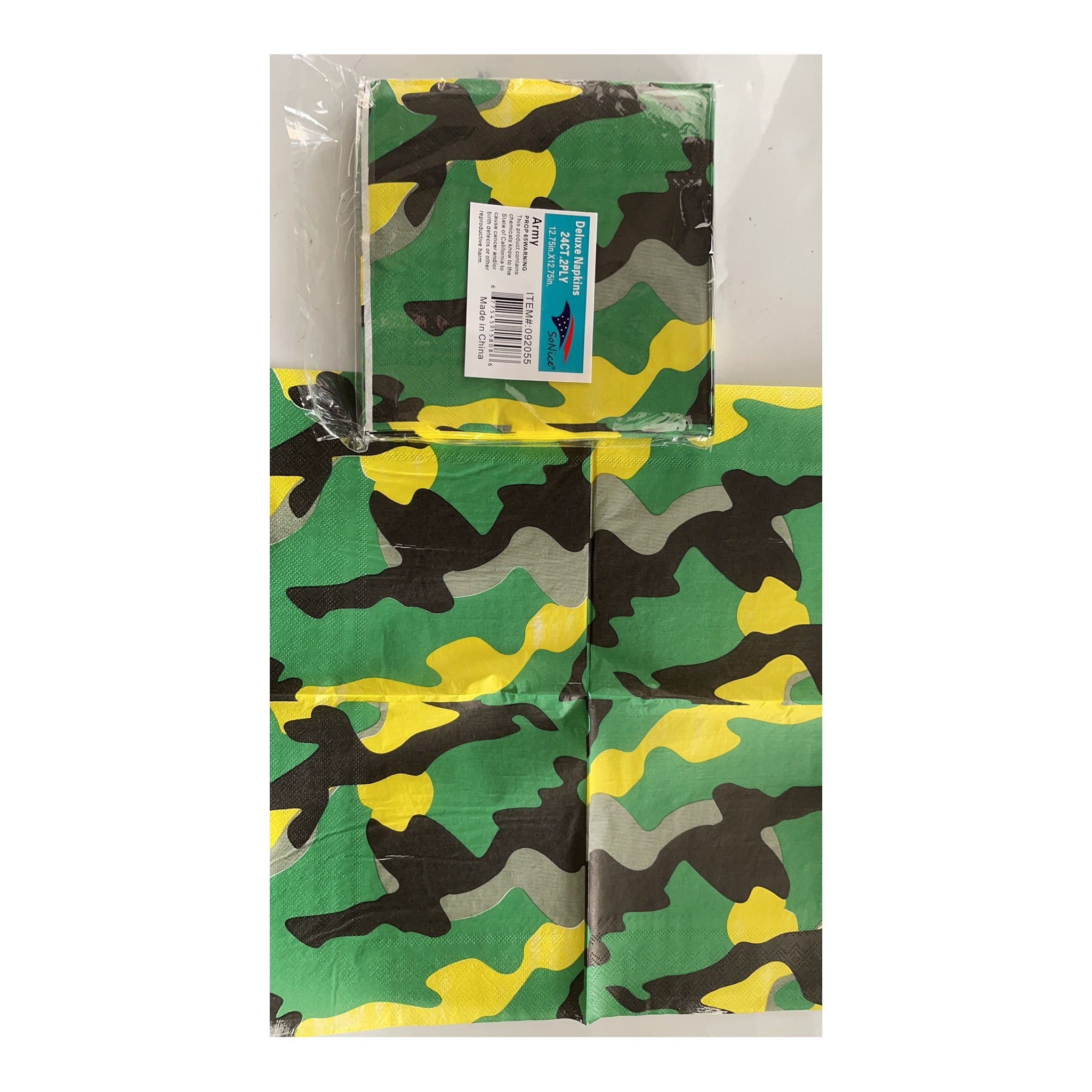 2Ply Napkin 24 ct Army 24Pk/Cs,